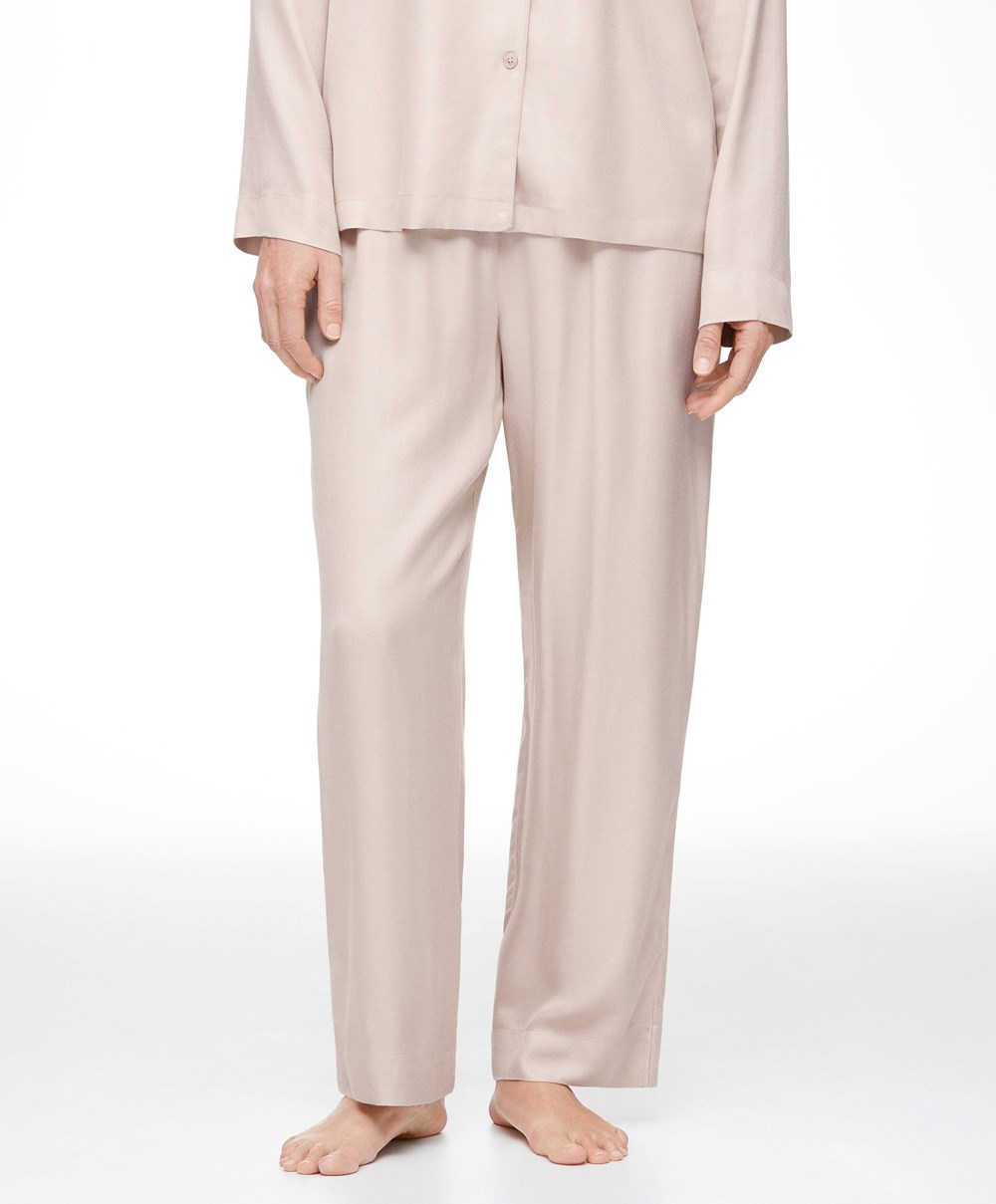 Stone Oysho Trousers With Piping | BNUG47126