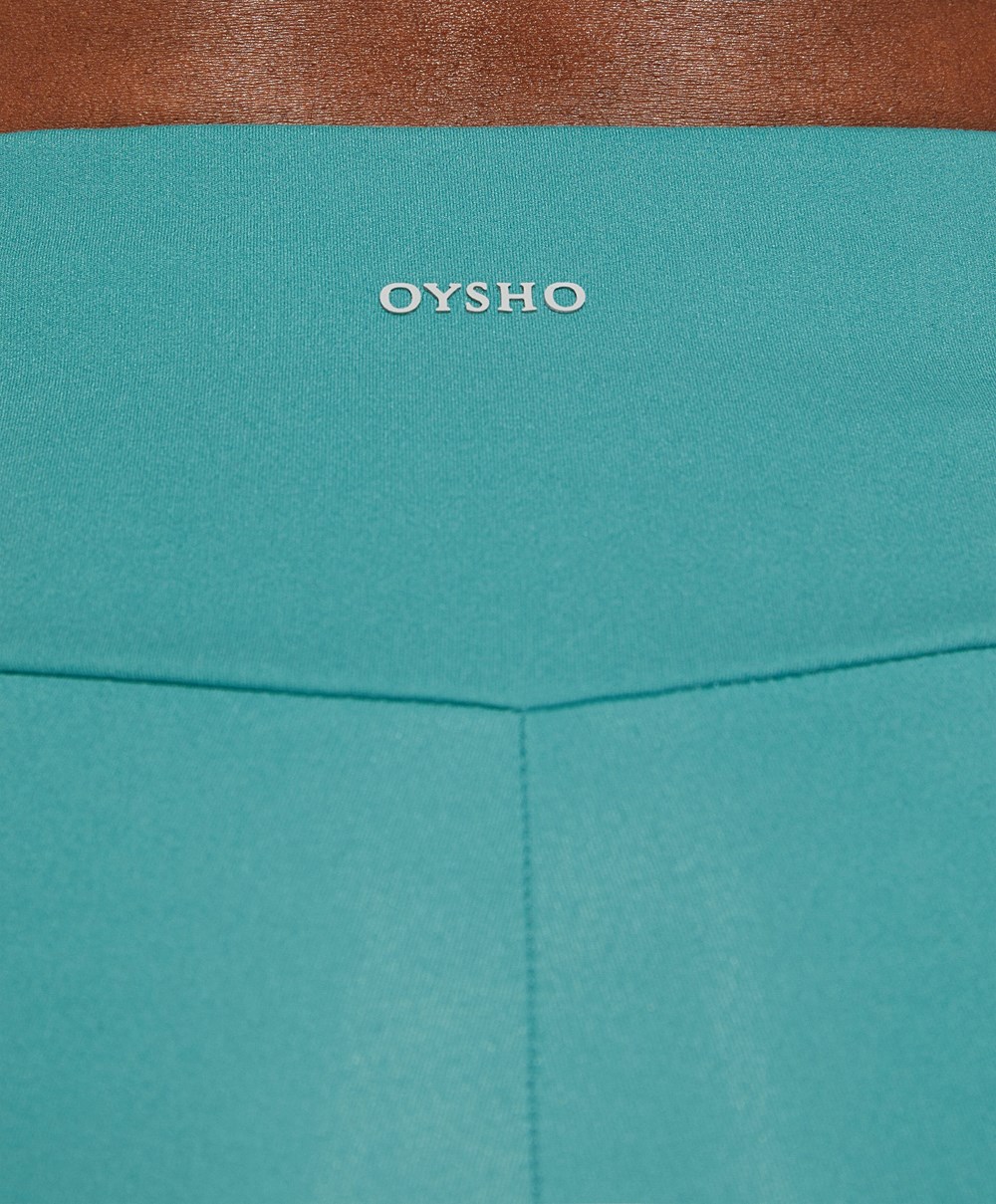 Turquoise Oysho Comfortlux High-rise 10cm Hot Pants | KBTF69584