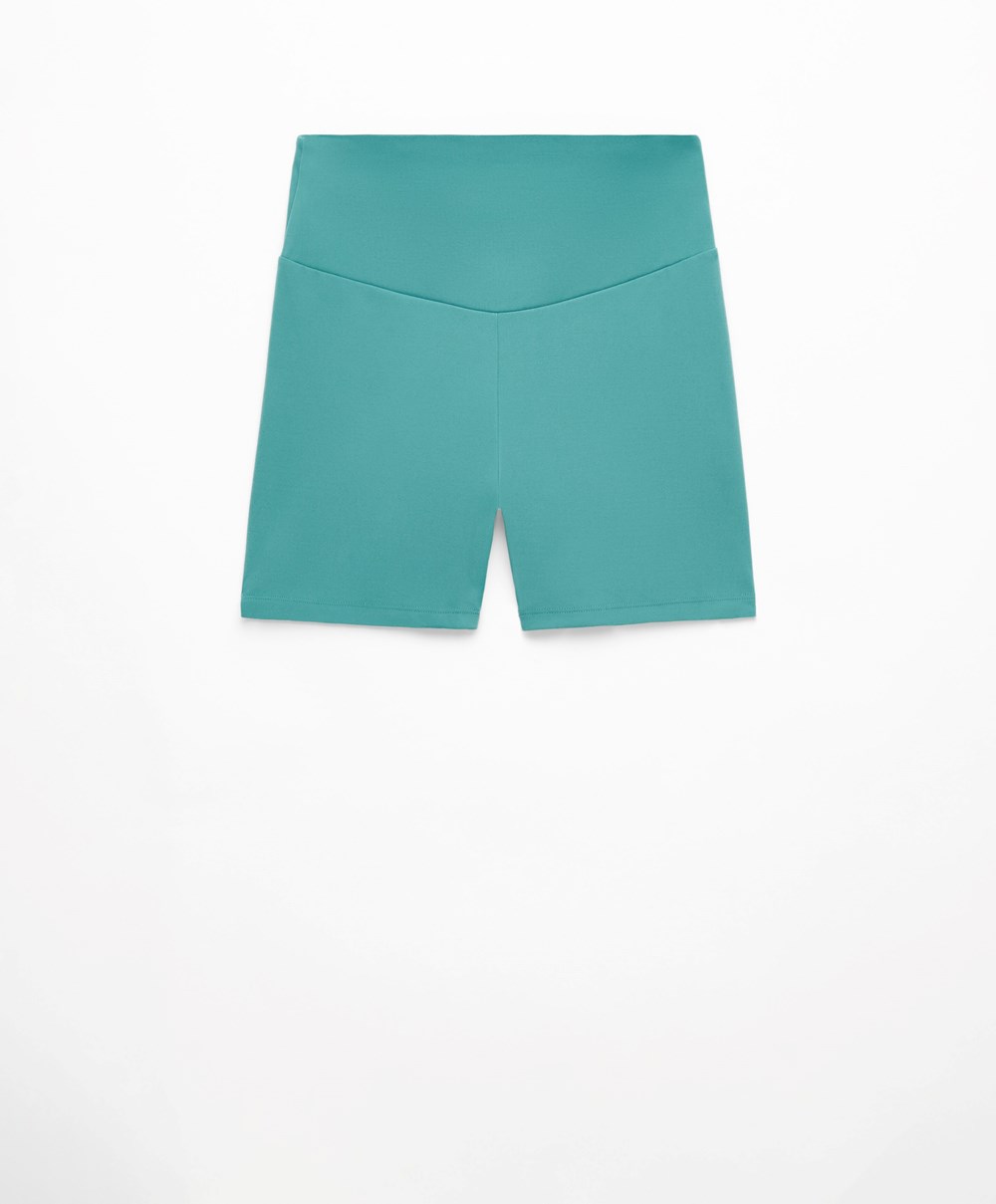 Turquoise Oysho Comfortlux High-rise 10cm Hot Pants | KBTF69584