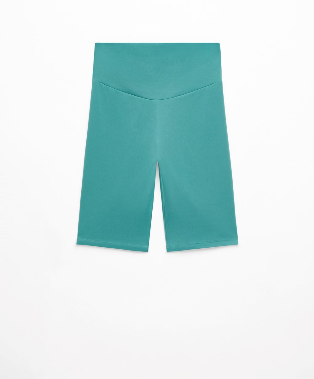 Turquoise Oysho Comfortlux High-rise 25cm Cycle Leggings | RGFP97134