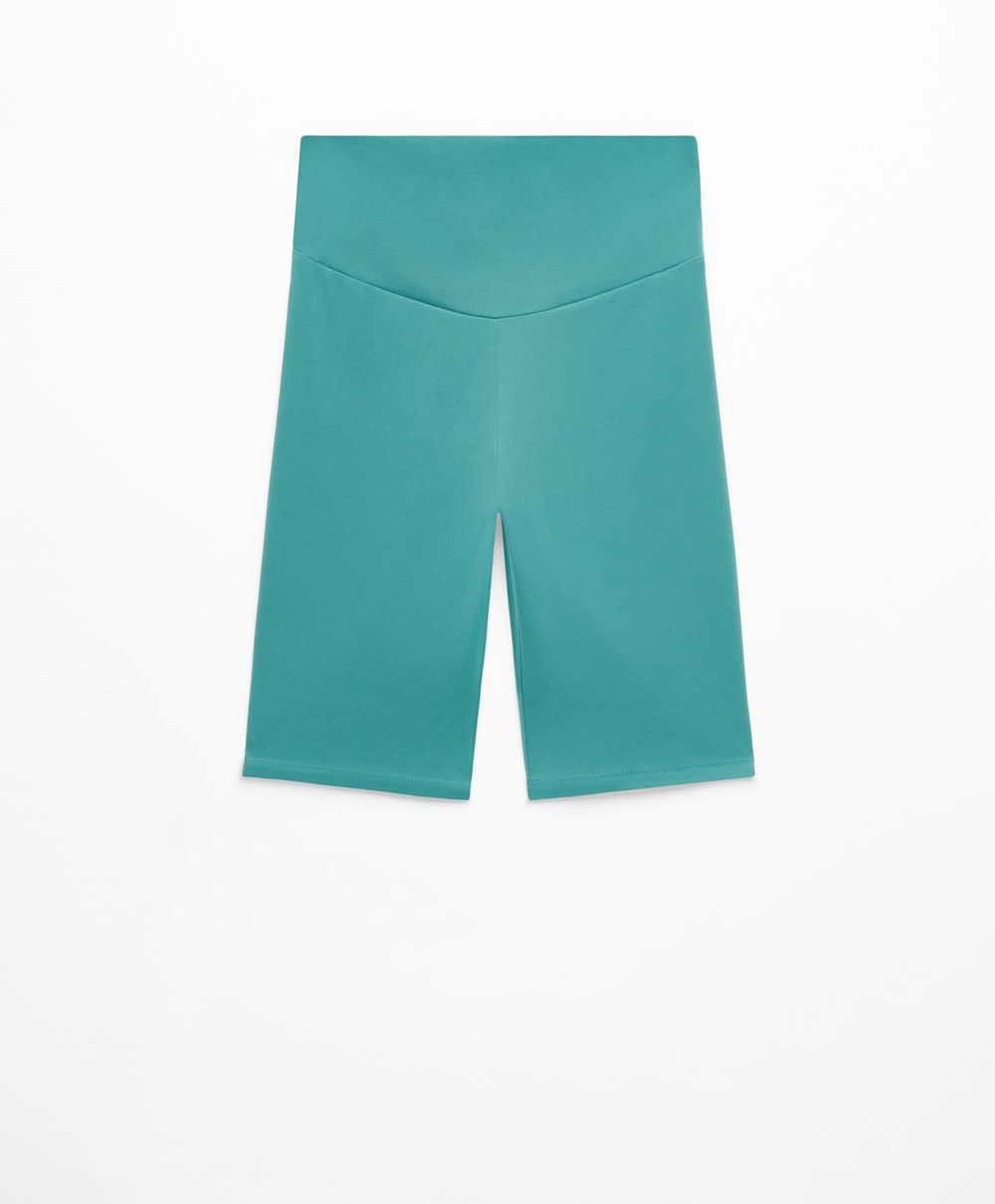 Turquoise Oysho Comfortlux High-rise 25cm Cycle Leggings | ZGWA48036