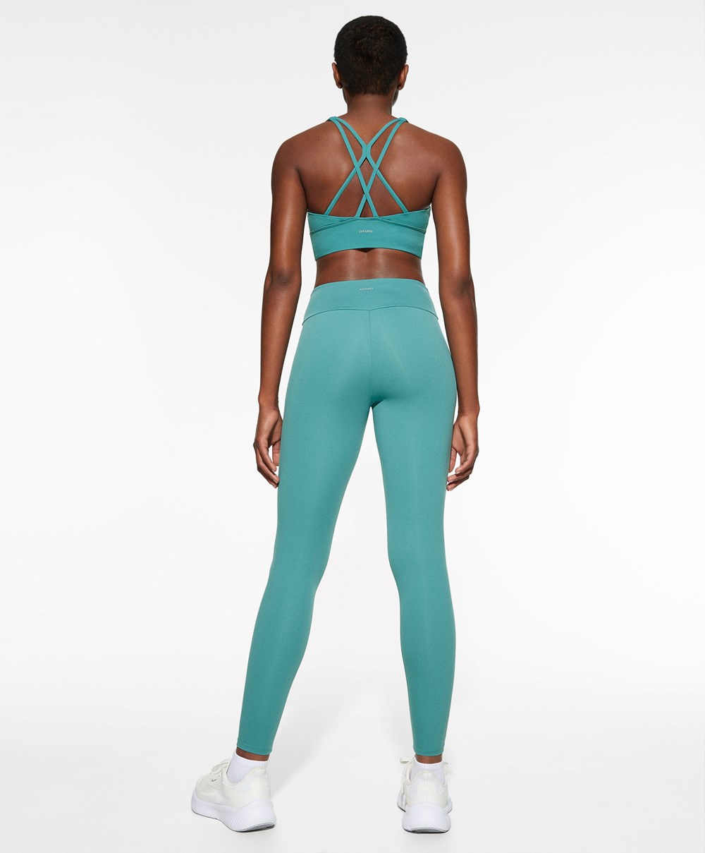 Turquoise Oysho Comfortlux High-rise Ankle-length Leggings | RUAX93746