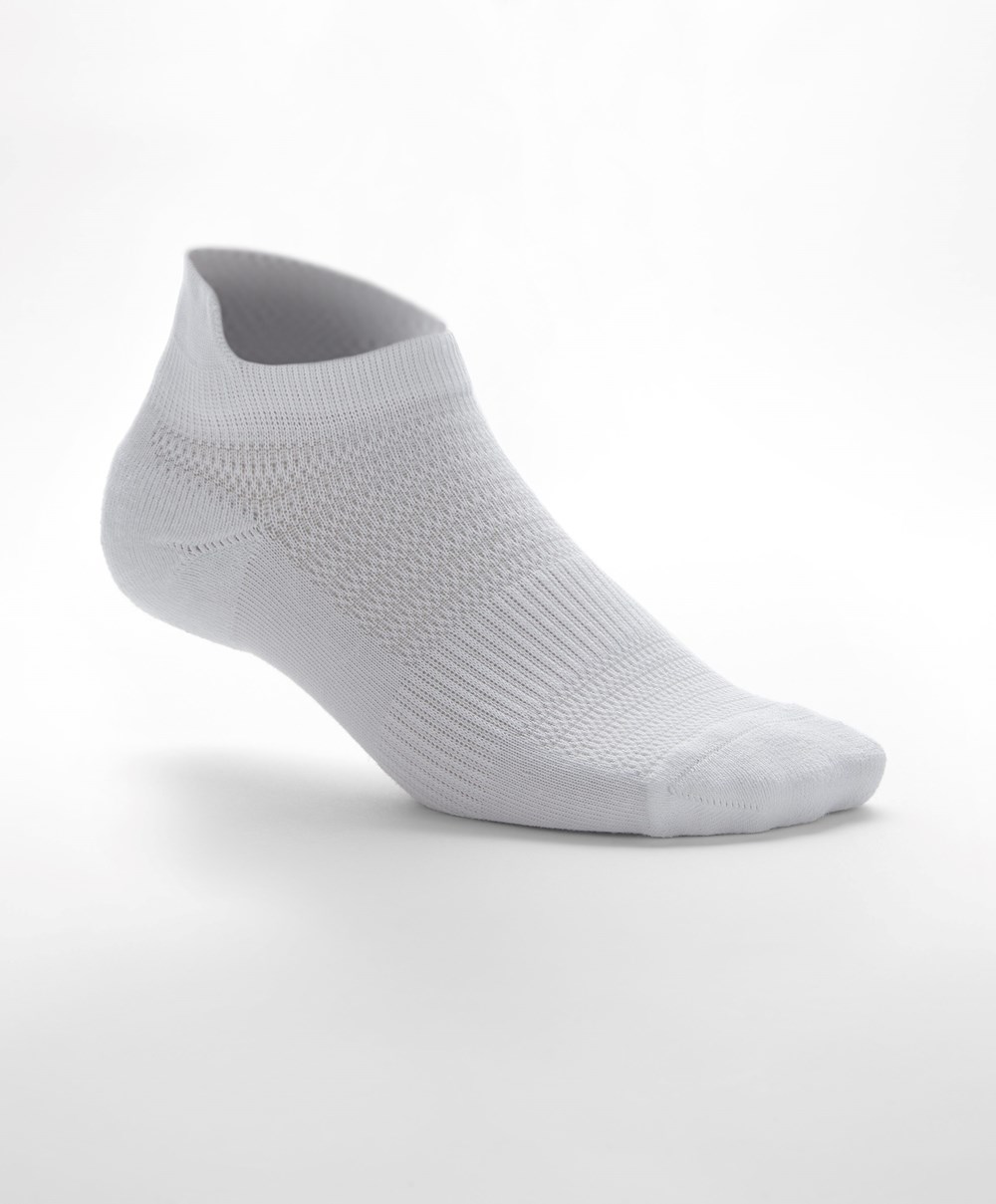 White Oysho 3 Pairs Of Polyamide Sports Sneaker Socks | QFJI93628