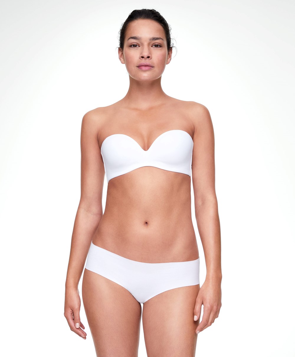 White Oysho Cotton Bra With Removable Straps | NYUG20864