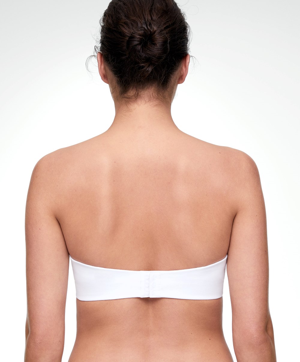 White Oysho Cotton Bra With Removable Straps | NYUG20864