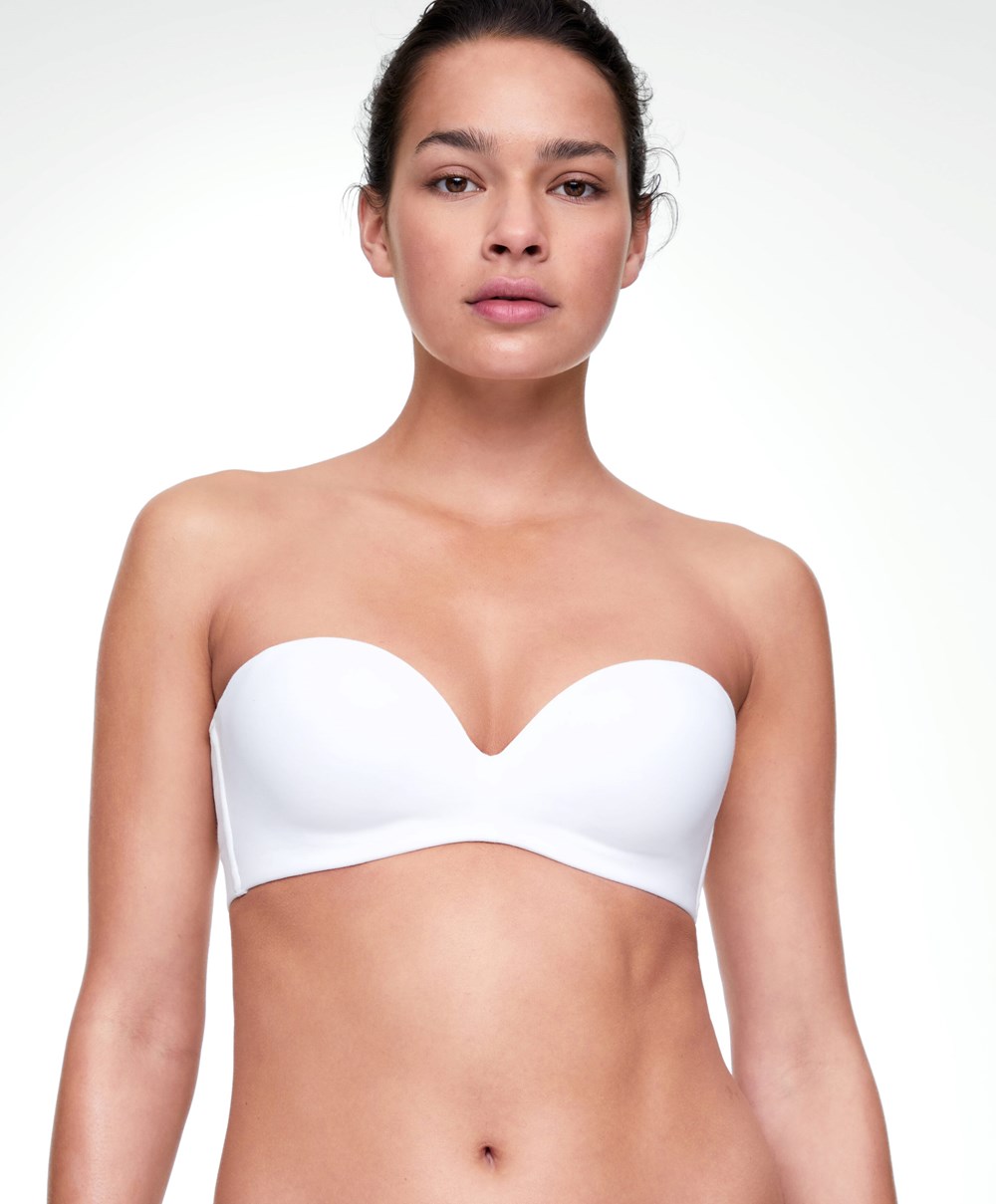 White Oysho Cotton Bra With Removable Straps | NYUG20864