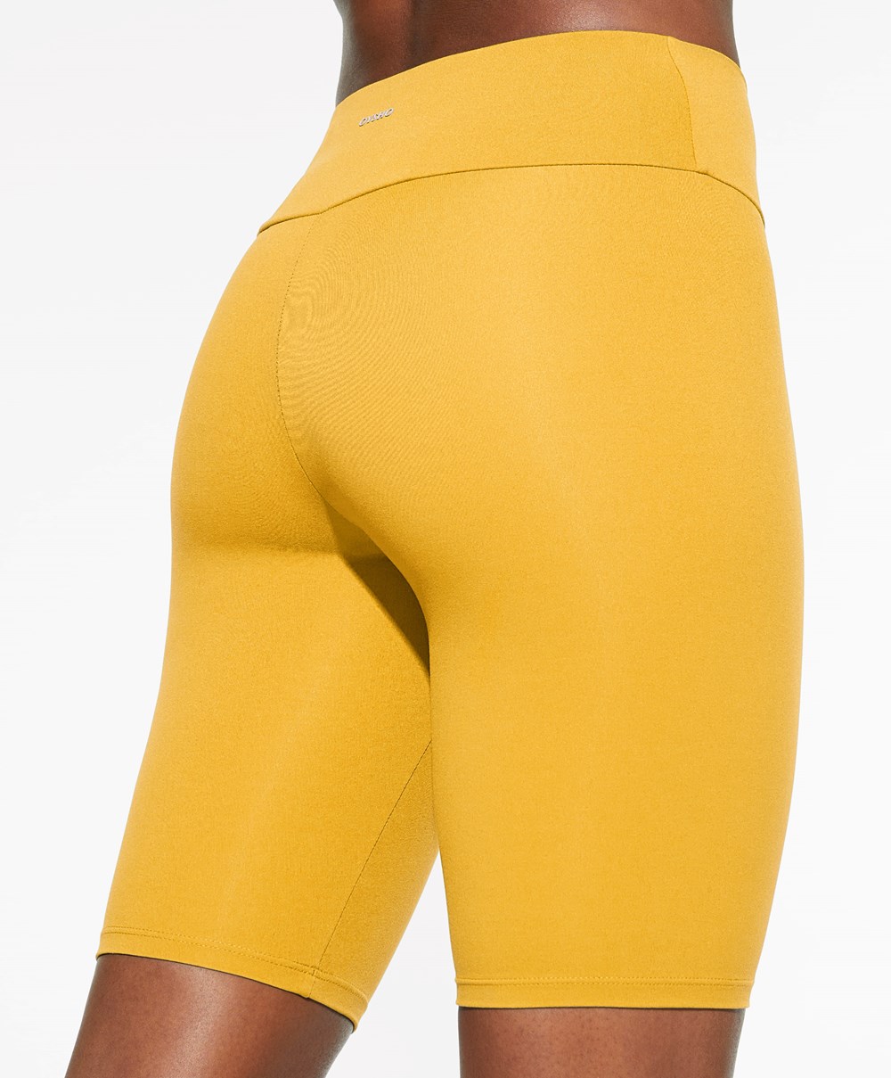 Yolk Yellow Oysho Comfortlux High-rise 25cm Cycle Leggings | FRIO61948