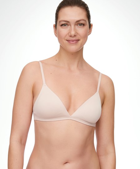 Almond Oysho Invisible Polyamide Triangle Bra | SCAP29180