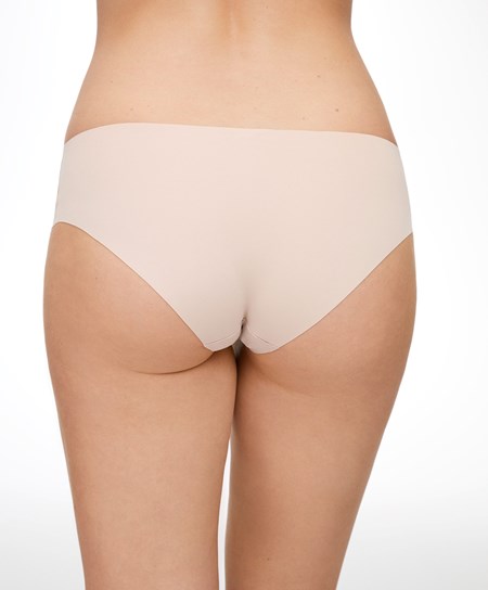 Almond Oysho Laser-cut Invisible Classic Briefs | FQGT89721