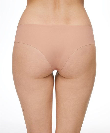 Beige Oysho Invisible Laser-cut Brazilian Briefs | CRBV02685