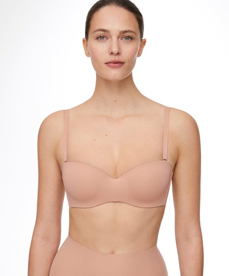 Beige Oysho Polyamide Bra With Removable Straps | BWSX47135