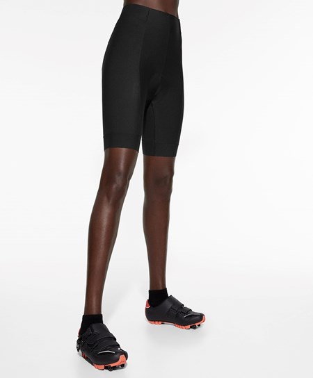 Black Oysho 20cm Cycling Shorts | FNSU43905