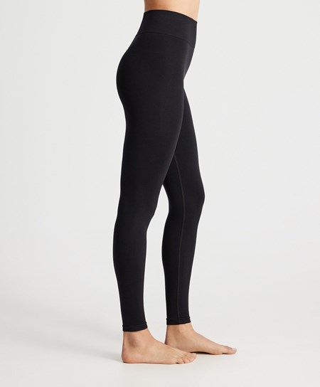 Black Oysho Base Layer Seamless 65cm Leggings | OJYK29685