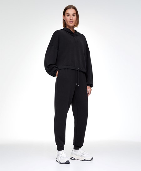 Black Oysho Black Modal Tracksuit | HGXJ89571