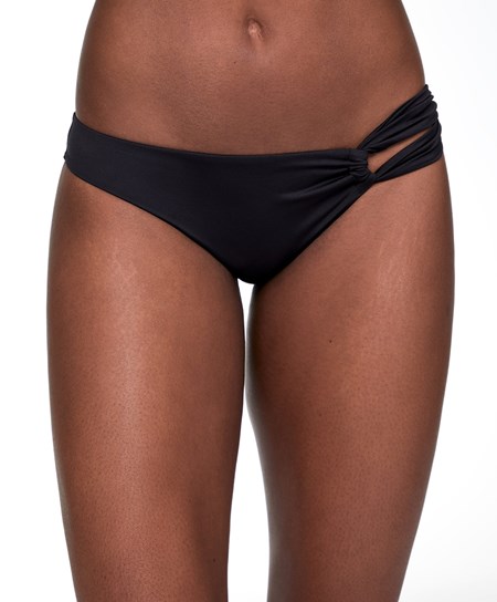 Black Oysho Brazilian Bikini Bottoms | DHBF51064