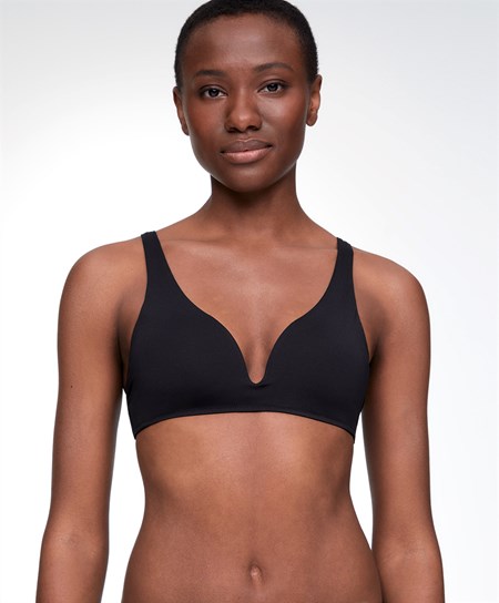 Black Oysho Halterneck Bikini Top | CWKB30586