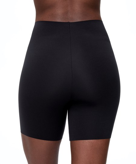 Black Oysho High-waisted Invisible Laser-cut Cycle Shorts | HUVJ52138