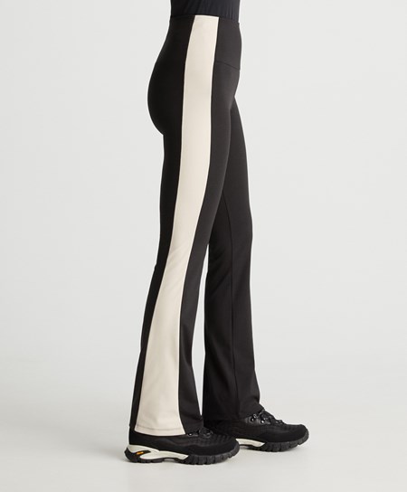 Black Oysho Warm-touch Flare Trousers | MLKP42961