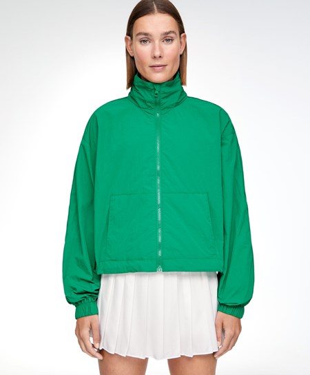 Dark Green Oysho Water-repellent Jacket | GIHP38645