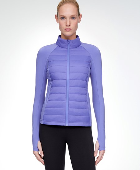 Dark Lilac Oysho Fellex® Aerogel Padded Running Jacket | UBAC94201