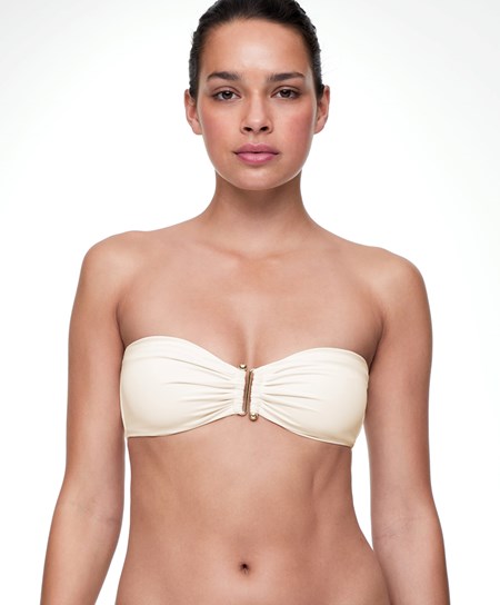 Ecru Oysho Bandeau Bikini Top | AQMD50614