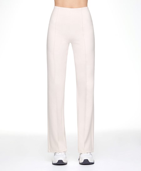 Light Stone Oysho Straight Trousers In High-strength Fabric | UQBC62710