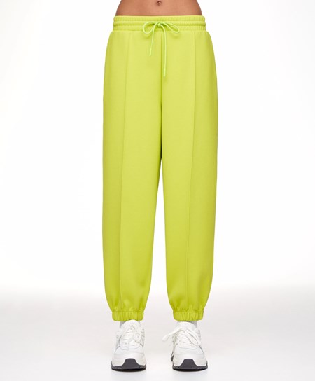 Lime Oysho Joggers With Interlock Detail | JTPU82751