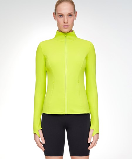 Lime Oysho Light Warm Running Jacket | PJBK40738