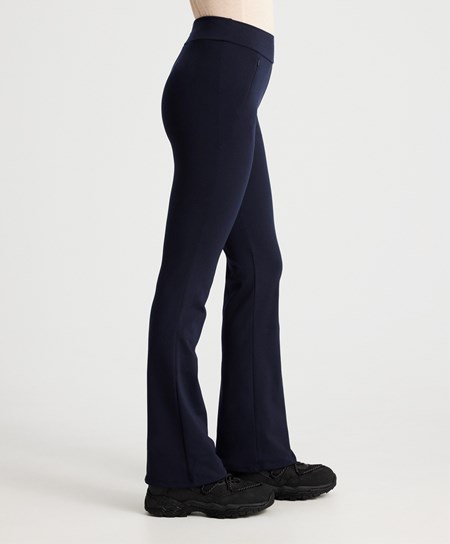 Midnight Blue Oysho Warm Flare Trousers | OCAZ13069