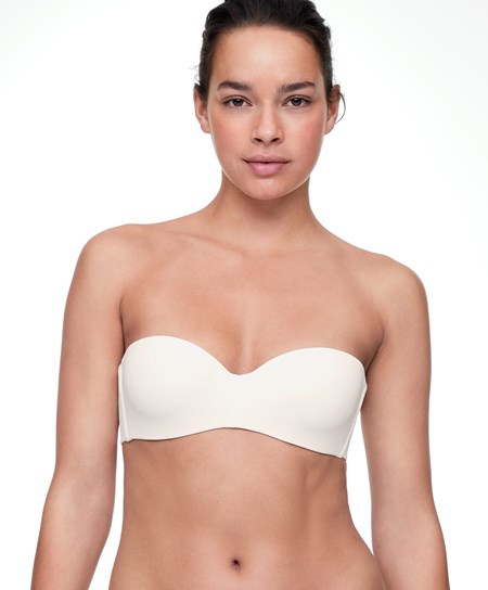 Pale Ecru Oysho Polyamide Bra With Removable Straps | PMGJ15720