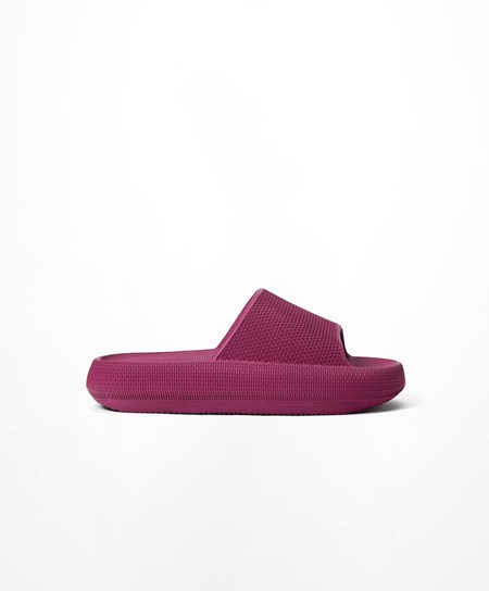 Purple Oysho Flatform Sandals | EDMN46052