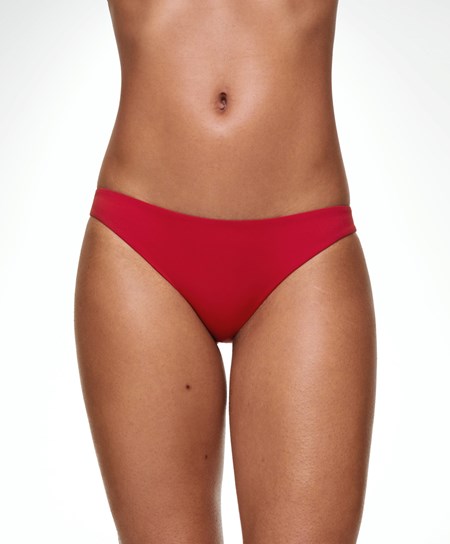 Red Oysho Classic Bikini Briefs | JQUS05296