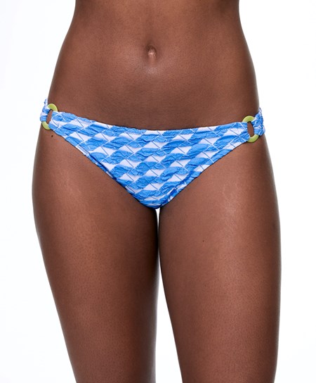 Regatta Blue Oysho Geometric Jacquard Medium-coverage Bikini Briefs | JBFU14509