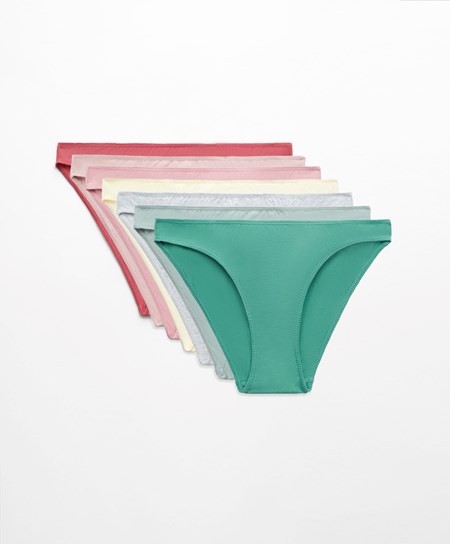 Rosette Oysho 7 Cotton Classic Briefs | LARB10693