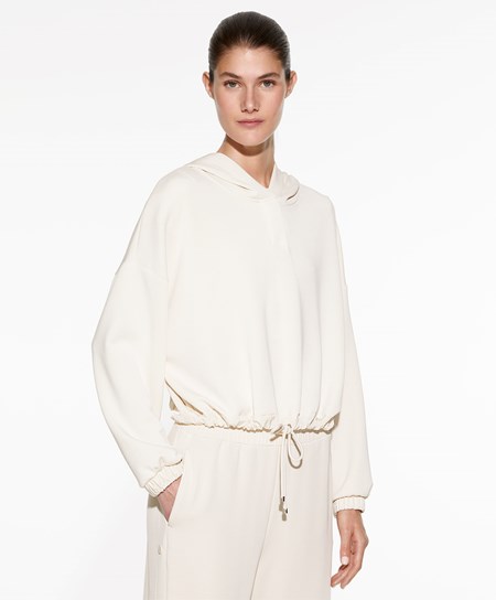 Stone Oysho Adjustable Modal Sweatshirt | HZDF30591