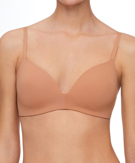 Tan Oysho Polyamide Full Triangle Bra | XLPK16580