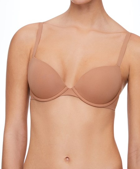 Tan Oysho Push-up Classic Bra In Polyamide | KUCW10924