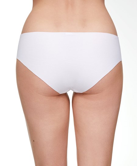 White Oysho Cotton Invisible Classic Briefs | OELS92451