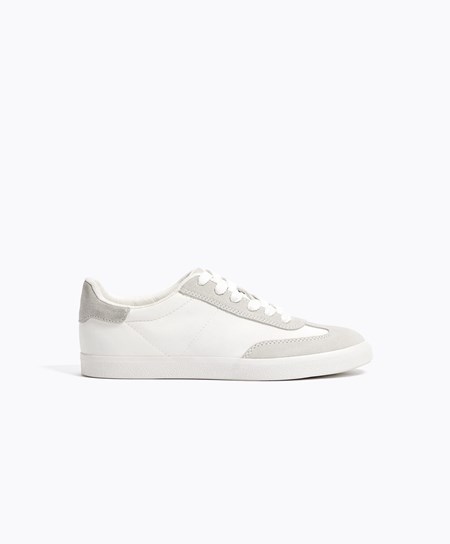 White Oysho Pieces Trainers | MJQR64705